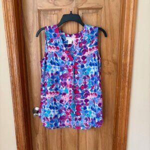 Cynthia Rowley printed sleeveless blouse